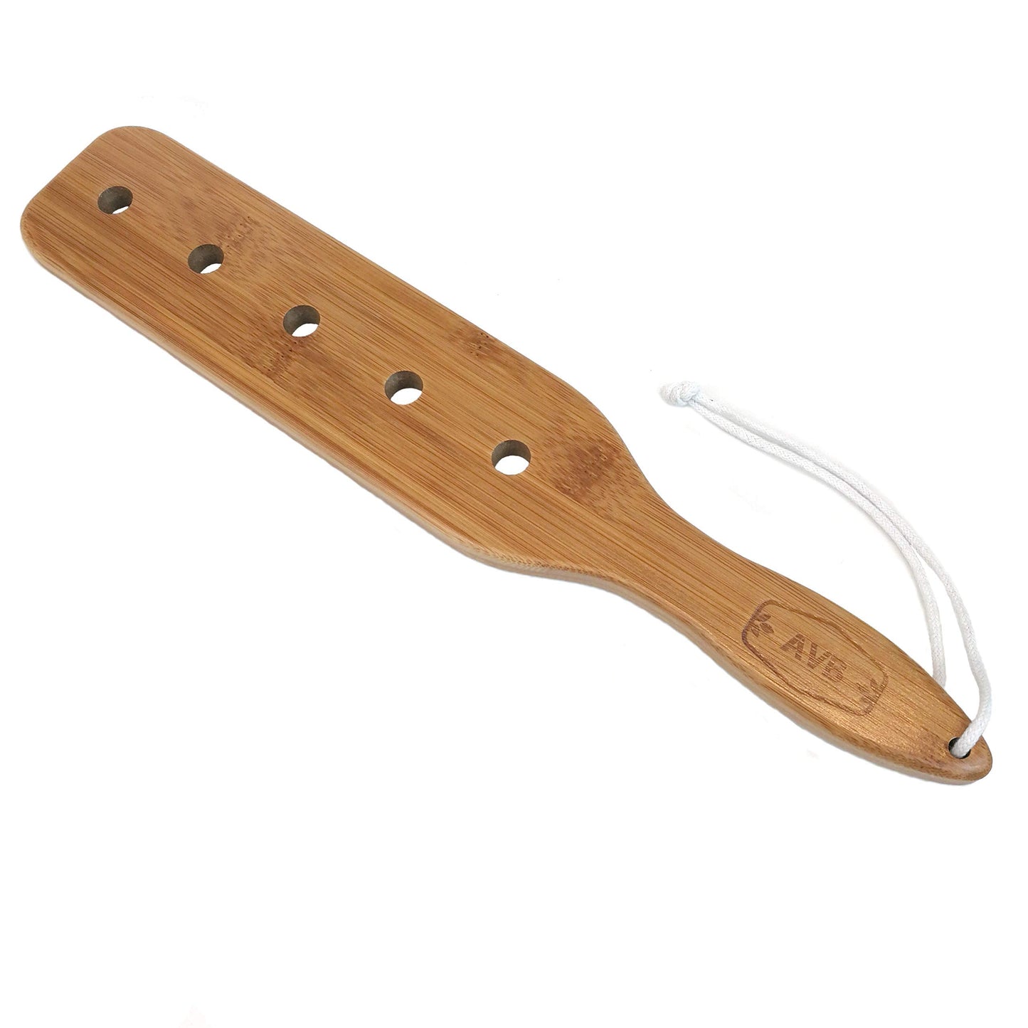 Bamboo Paddles - 14" 1/2" Thick. Wooden Paddle with 5 Airflow Holes. Durable, Lightweight & Comfortable Grip. Smooth Polished Finish Surface.