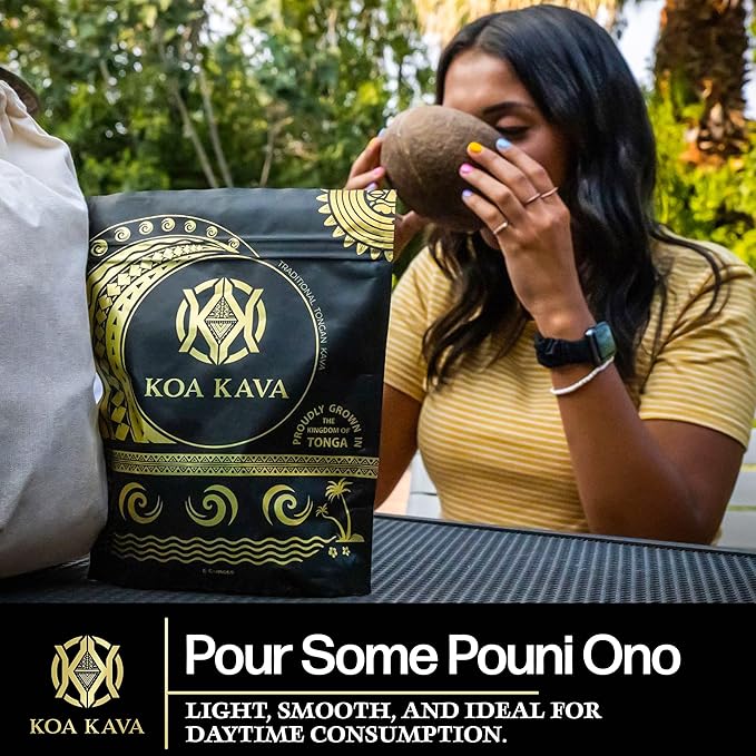 8 oz Koa Kava Bundle with Premium Tongan, Fijian Waka and Vanuatu Waka Kava Root Powder