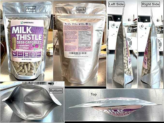 Milk Thistle Seed Capsules - 360 Count (6 Month Supply) Premium Milk Thistle Supplement Rich in Silymarin to Support the Liver and Digestion - Pure, Non-GMO Cardo Mariano Milk Thistle Pills