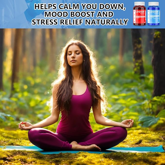 Ashwagandha Gummies 120 Count - Mixed Berry,Vegan,Plant Based, Non-GMO,Gluten-Free & Gelatin Free.