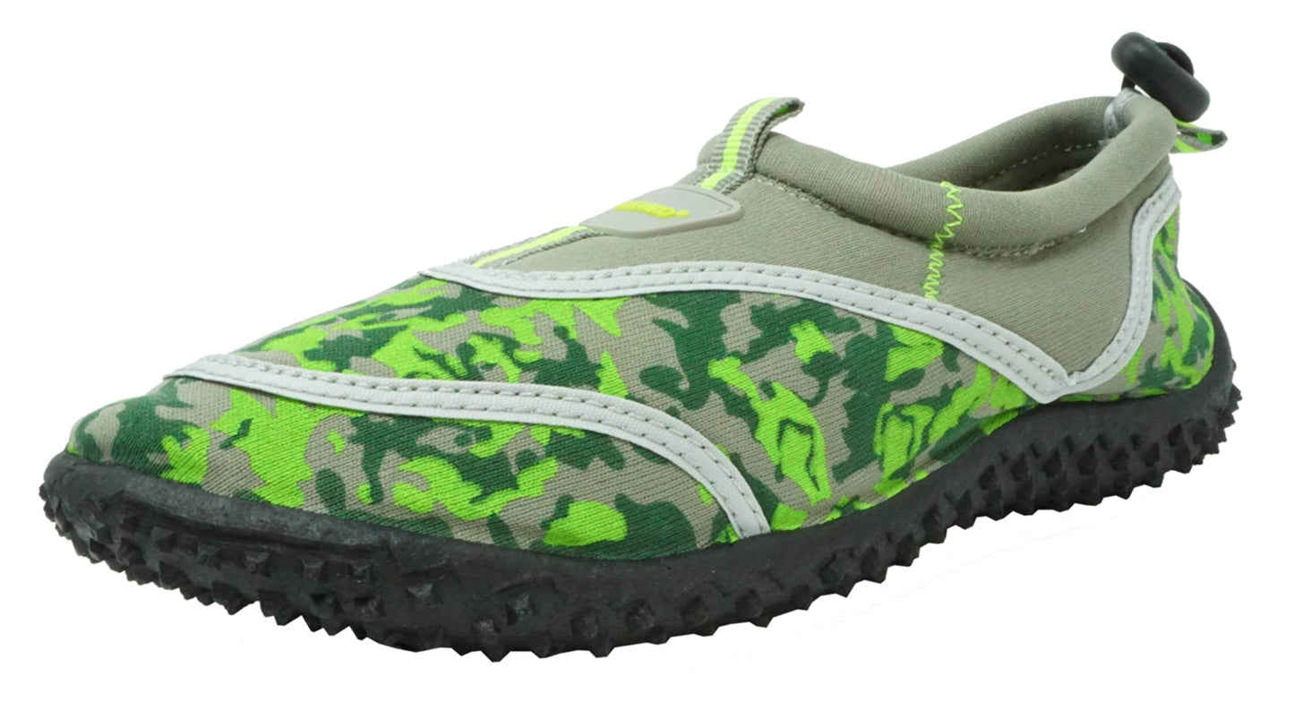 Fresko Kids Camo Water Shoes for Boys, B1337, Grey, 11 M US Little Kid