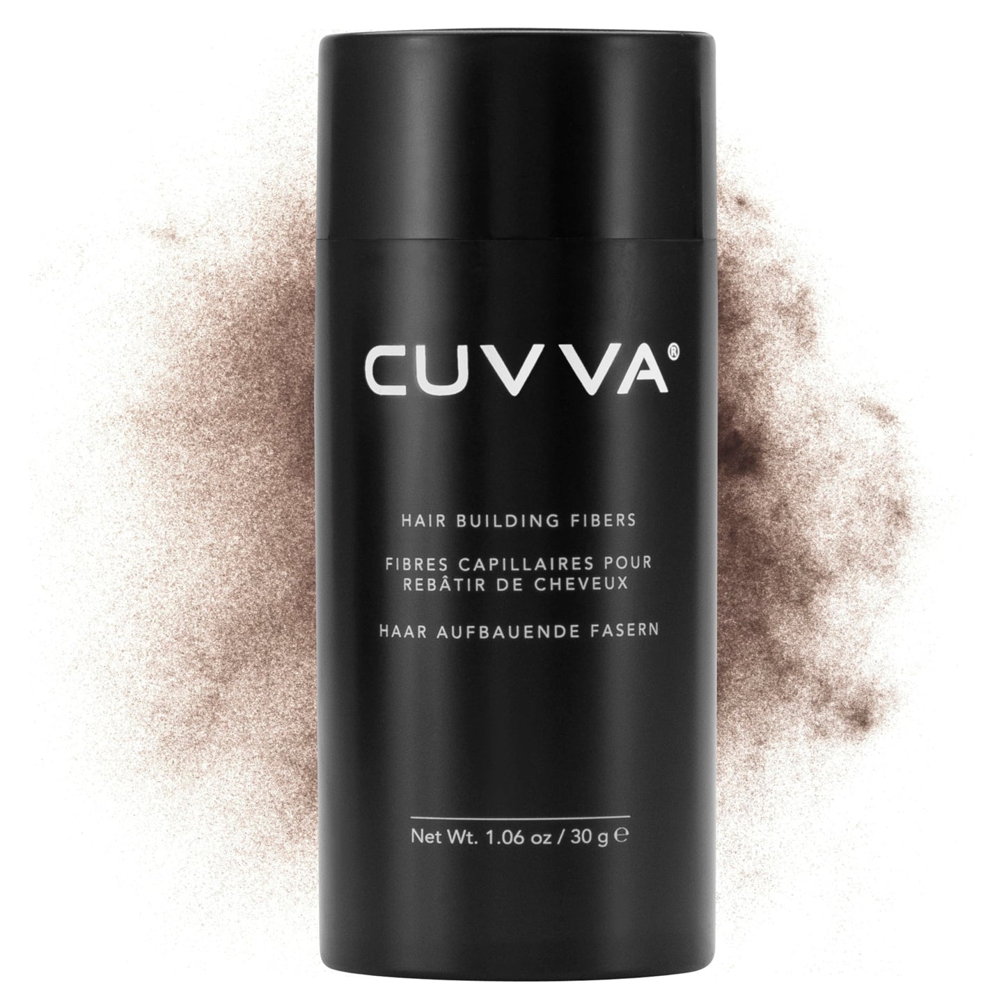 CUVVA Hair Building Fibers (30g) - Instantly Fill in Fine and Thinning Hair to Create a Thicker, Fuller Look - 10 Different Shades for Men & Women - Medium Brown