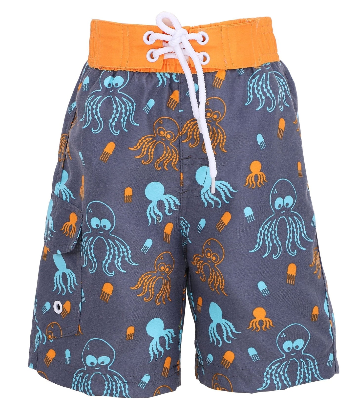 SimpliKids Fast Drying Sea Creature Summer Toddlers' Swim Trunks, Octopus, Small