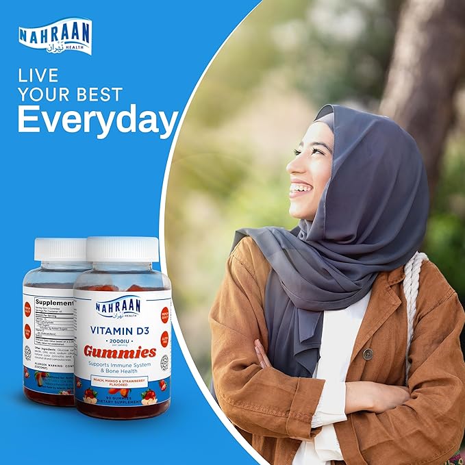 Halal Vitamins for Adults - Halal Multivitamins for Women & Men - Vitamin A, C, D, E, B6, B12 - Vegetarian, Halal Gummies - 90 Count