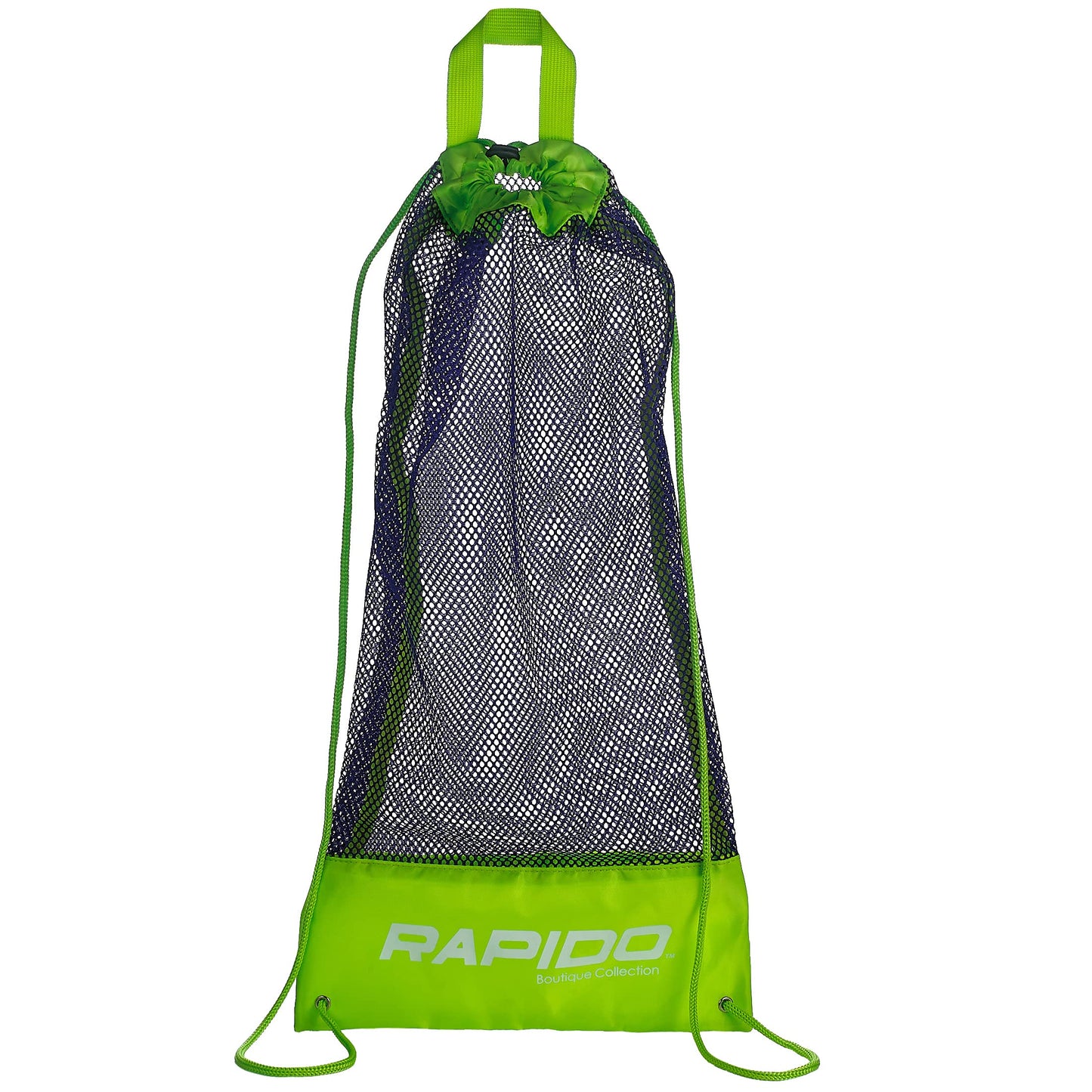 Phantom Aquatics Rapido Boutique Collection Mask Fin Snorkel Net Bag, Ideal for Swim and Snorkeling Gear Bag (Translucent Violet Lime)