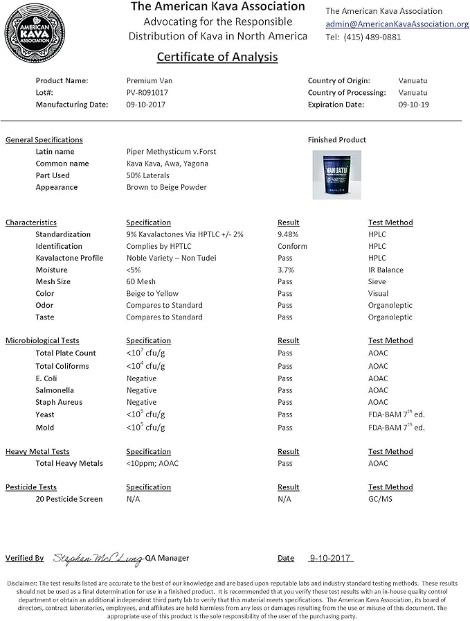 Vanuatu Kava Powder - Premium 1/2lb