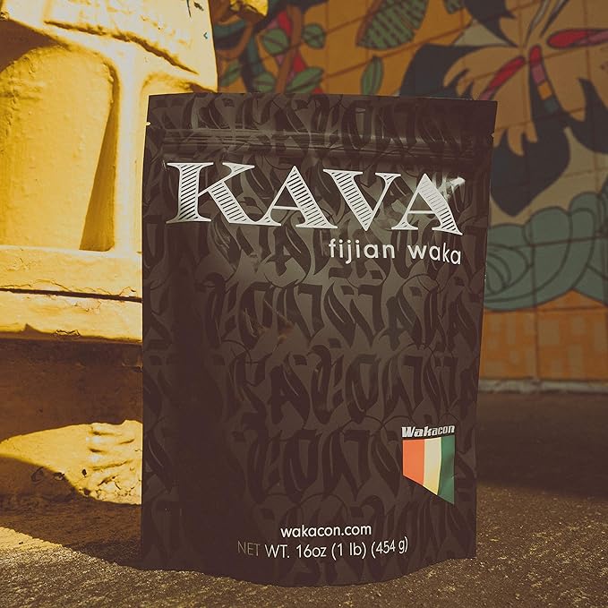 Kava Waka Powder – Authentic, Noble Kava Root Powder from Fiji – Premium, Responsibly Sourced, 16 Oz
