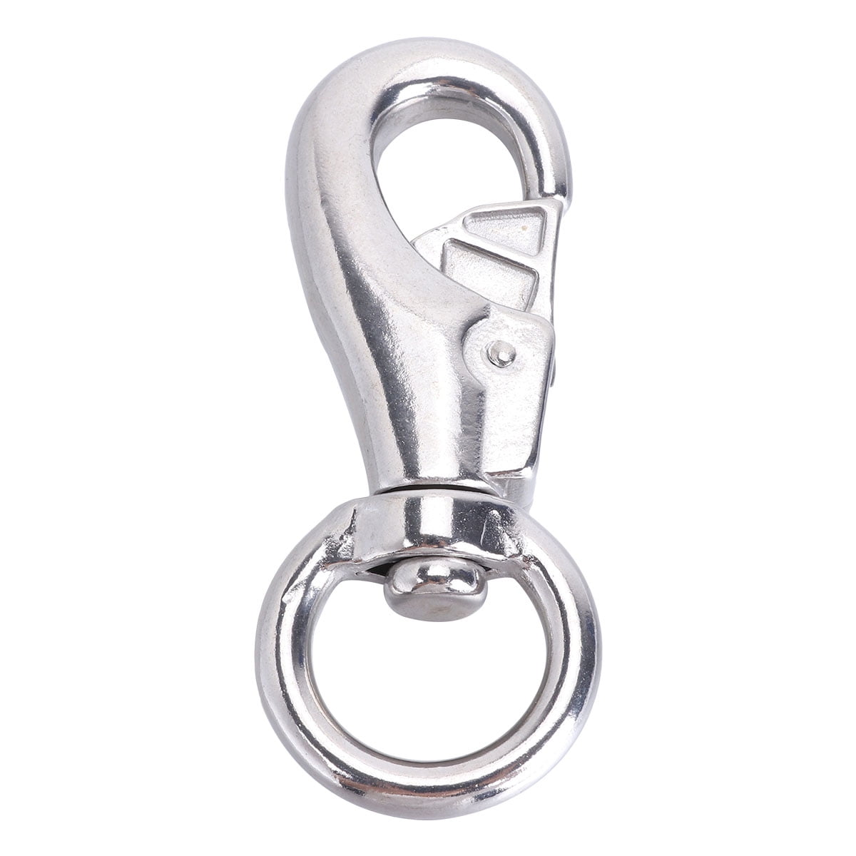 SWETRACE 1Set Metal Hanging Chair Swivel Hook for Wire Rope Applications Silver 3.9x1.4x0.6 Inch
