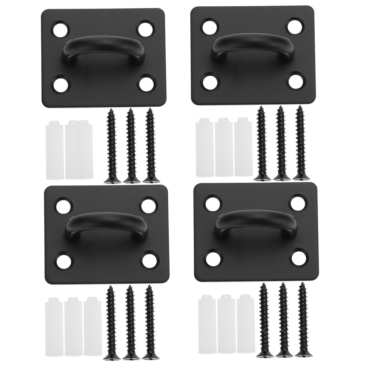 TEHAUX 1set Shaped Heavy Duty Hook Kit Hammock Hangers Includes Hooks Screws Expansion Plugs Easy To Install For Use