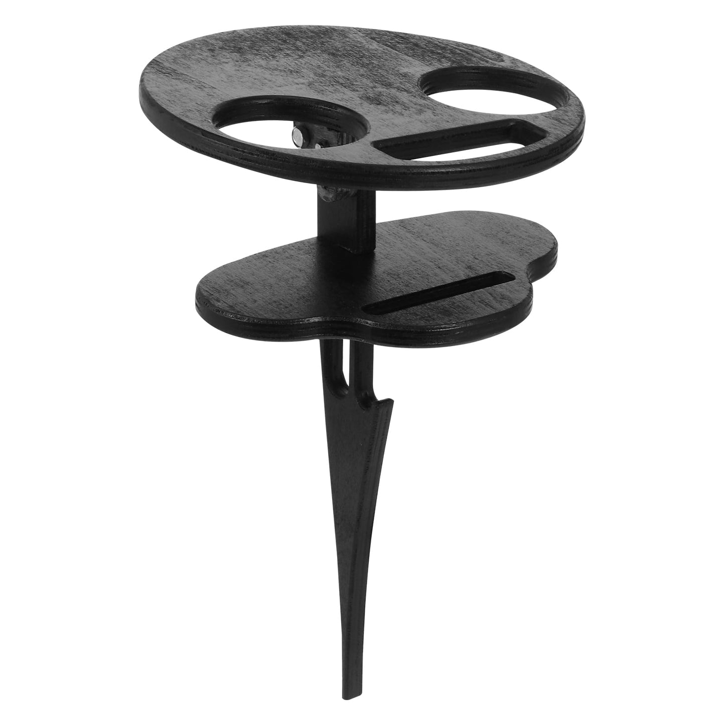 SWETRACE Outdoor Table Black Wooden Plastic 1Pc 11.8x7.9x7.9in