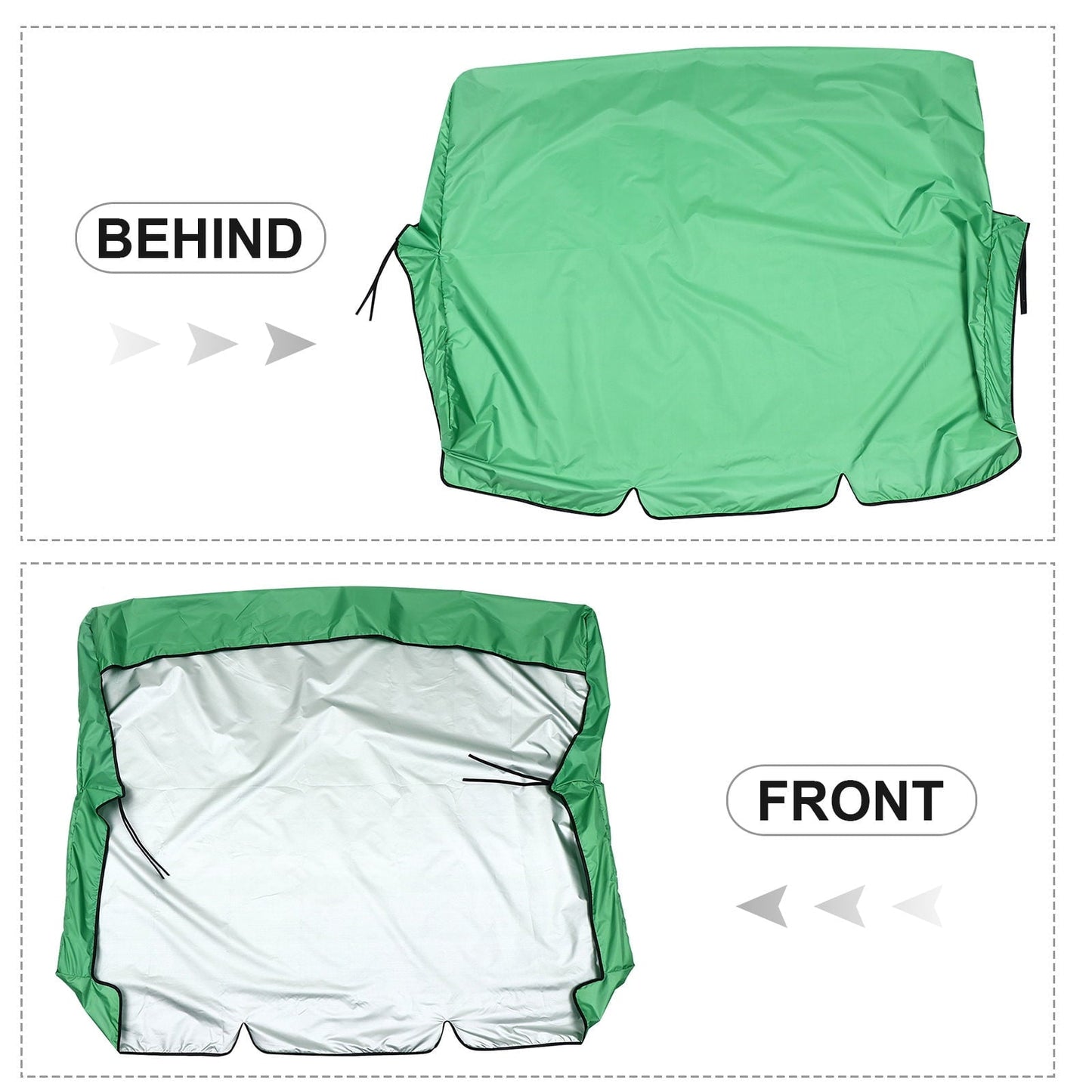 SOPOTUTU Yacht Seat Dust Cover Green 190T Polyester 1Pack 58.95 x 19.65 x 3.93 Inch