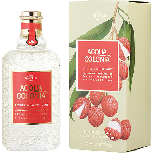 4711 ACQUA COLONIA by 4711 LYCHEE & WHITE MINT EAU DE COLOGNE SPRAY 5.7 OZ(D0102HXZFL8.)