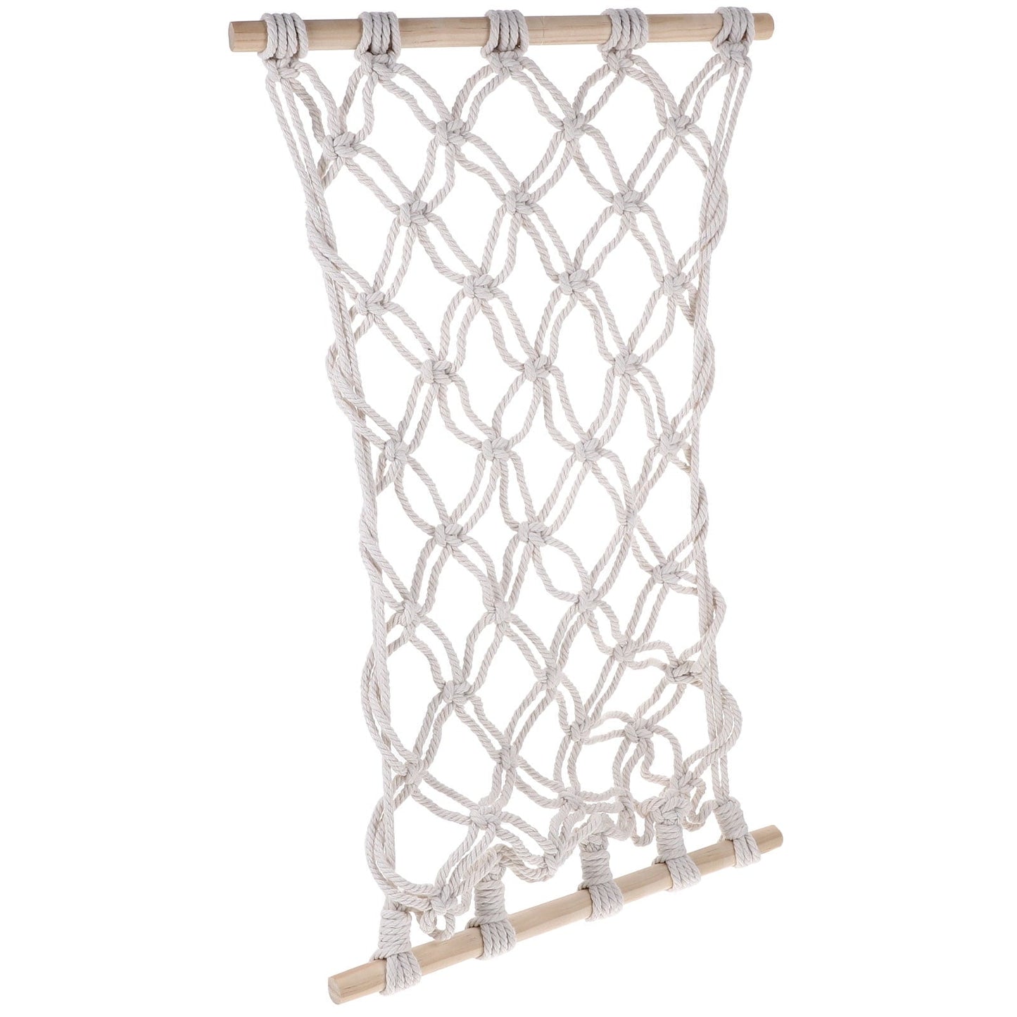 Minkissy 1Set Fruit Hammock with Cotton Rope and Wood Material for Organizing Fruits and Vegetables in Kitchen