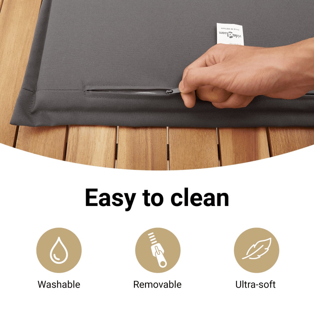 vidaXL Garden Sofa Set Grey PE Rattan Large Modular Garden Sofa Set