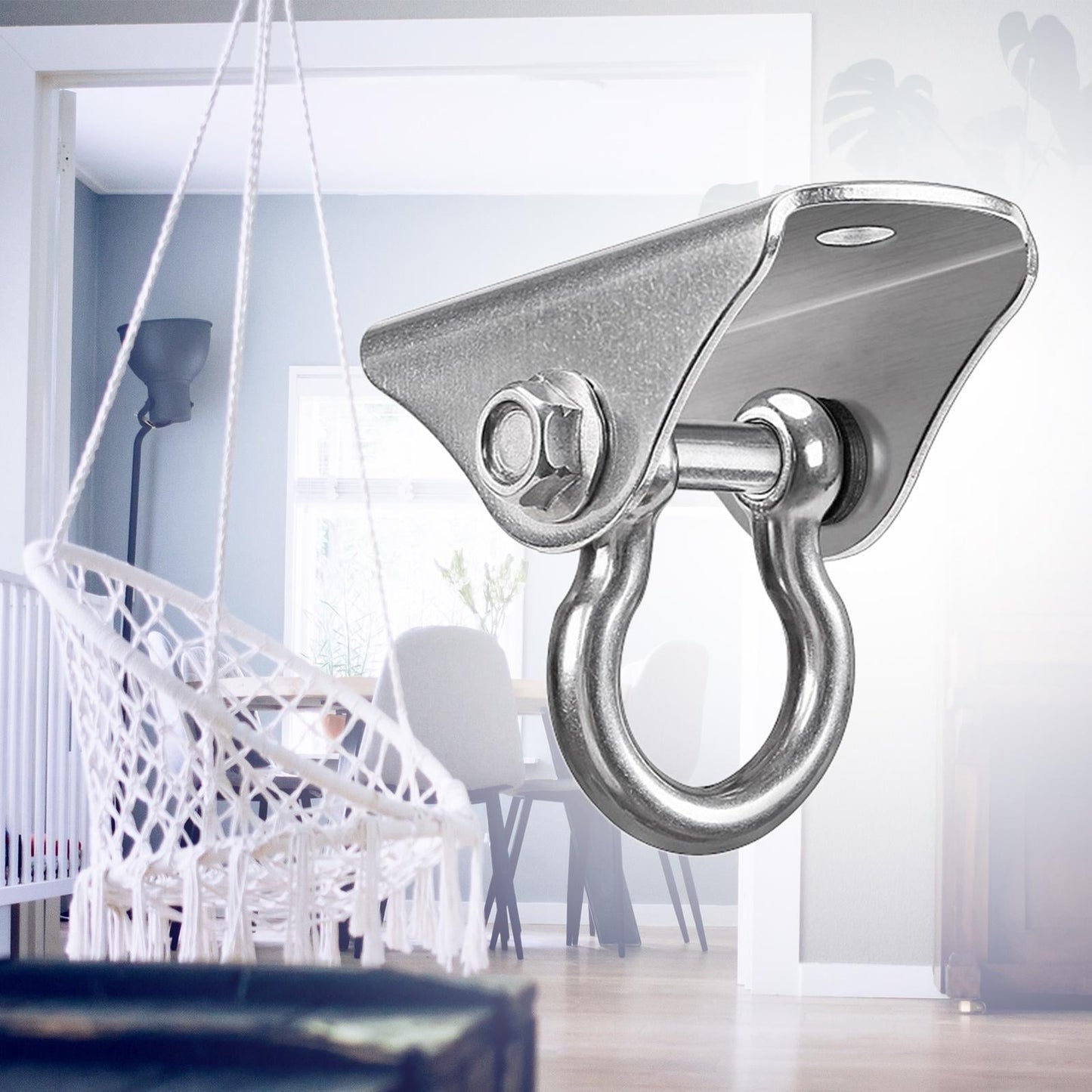 Zxpjkyu Hanging Hook Bracket Swing Hangers Ceiling Buckle Metal Hammock Yoga Accessories