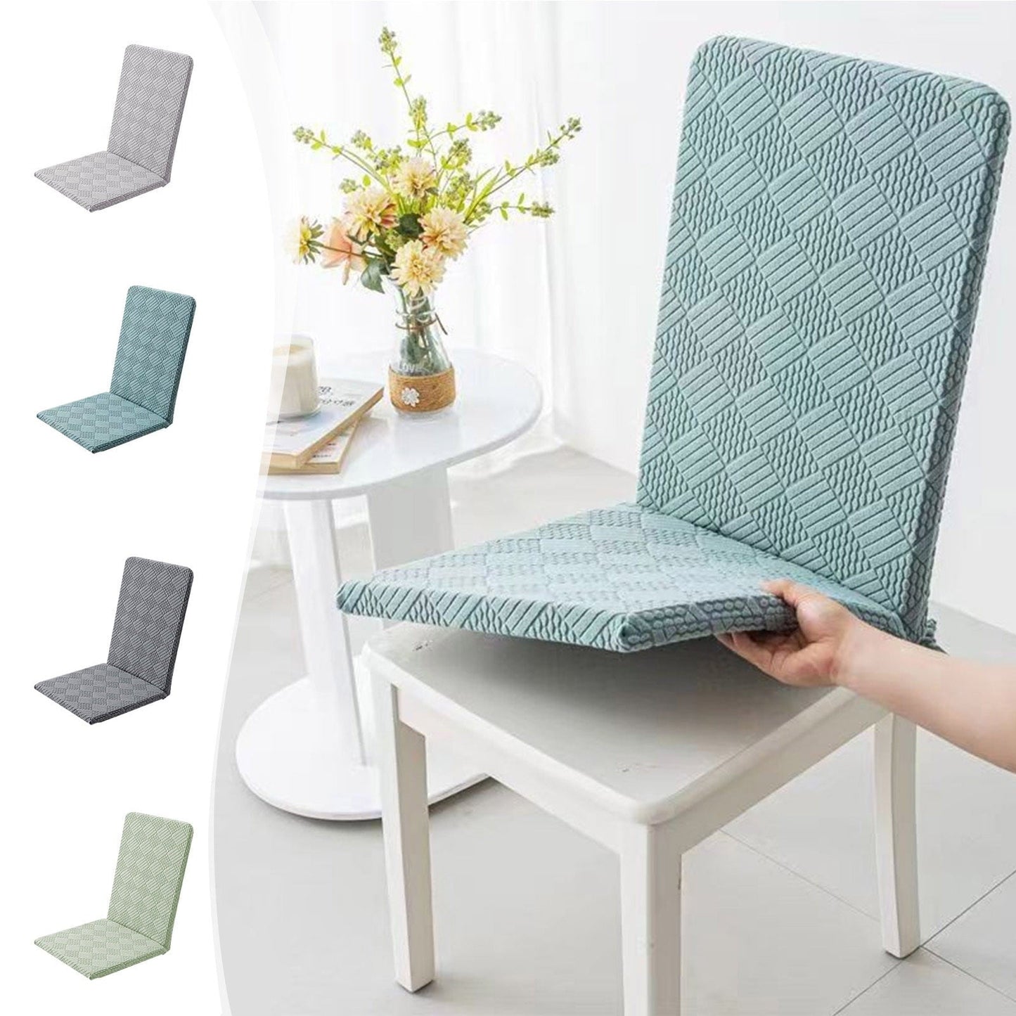 sruoe High Back Chair Cushions, Patio Chair Back Cushion, Chair Cushions, Seat Cushions Back Pad, Indoor Outdoor Chaise Lounge Back Pads for Home, Office Cushion, Nylon,Spandex