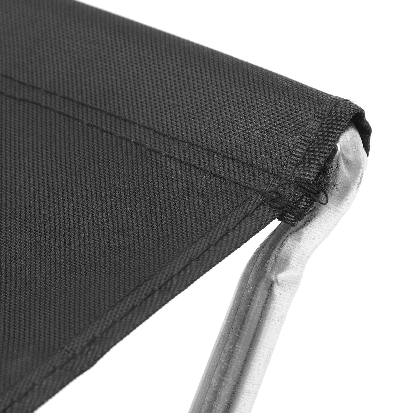 Raindrops Folding Chair Made of Aluminum Alloy and PVC Oxford Cloth Black Color Perfect for Fishing Camping or Beach 100kg Capacity