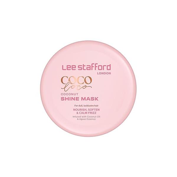 Lee Stafford Shine Hair Mask | Coco Loco Collection - Deep Leave In Conditioning Treatment for Dry, Dull & Damages Hair, Ultra Hydrating, Packed with Coconut Oil Agave Essence, 6.7 Fl Oz