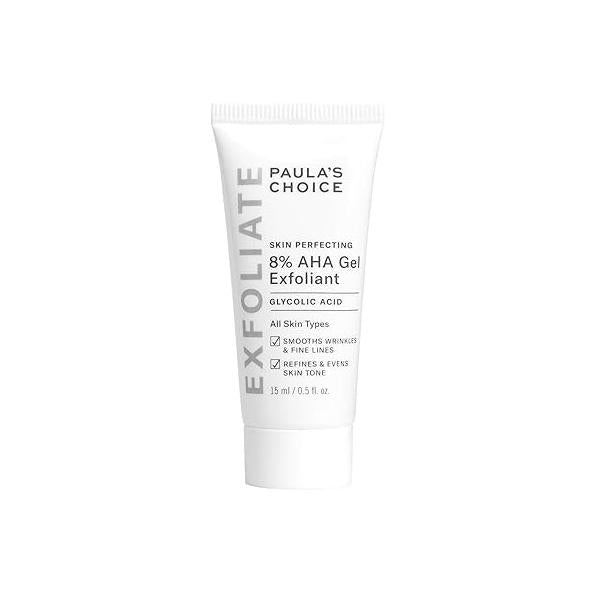 Paula's Choice SKIN PERFECTING 8% AHA Gel Exfoliant with Glycolic Acid Soothing Chamomile & Green Tea, Leave-On Gentle Exfoliator