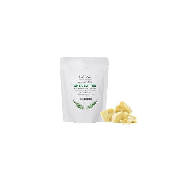 Organic Raw Unrefined African Shea Butter- 100% Pure Natural, 1Lb- Yellow