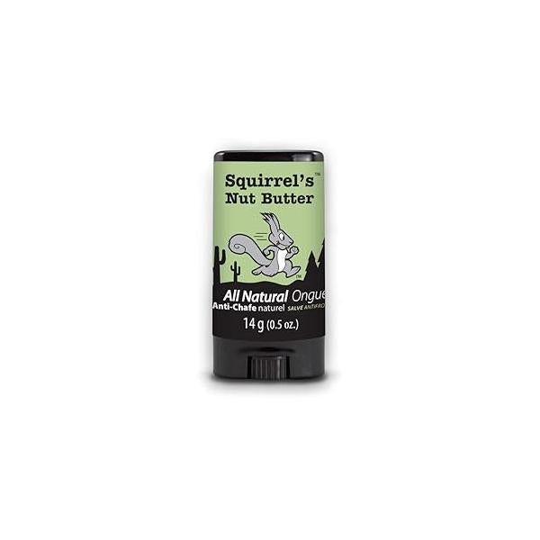 Squirrel's Nut Butter Travel Size Anti Chafe Stick | All Natural Prevention & Skin Care for Athletes, Runners Adventurers Thighs, Arms, Pack Straps More 0.5 oz