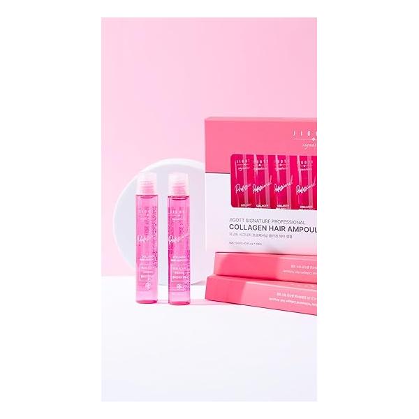 Signature Professional Collagen Hair Ampoule, K-Beauty Treatment, 13ml/0.43FL.OZ *10 EACH…