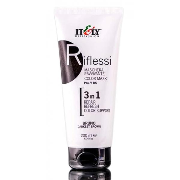 IT&LY ITLY RIFLESSI COLOR RENEWAL MASK MASQUE - 6.76oz DARKEST BROWN