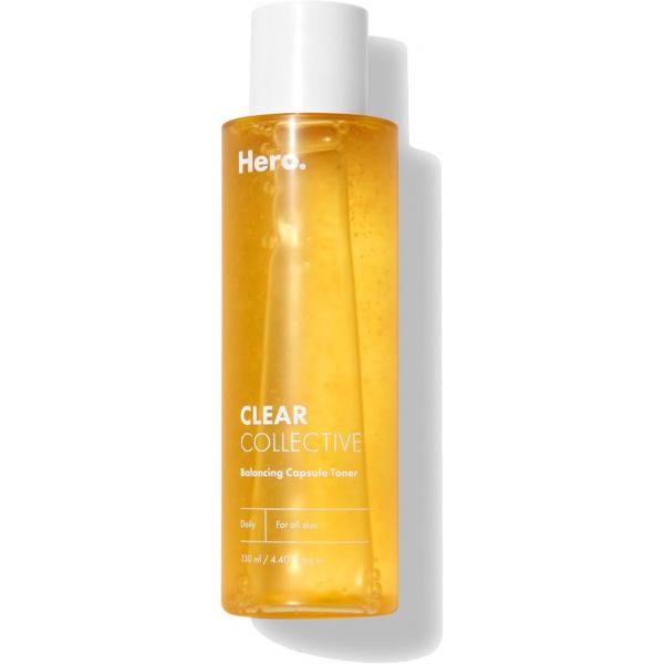 Hero Balancing Capsule Skin Toner for Face | All Types Pore Refining and Hydrating Facial Astringent 4.39 Fl Oz