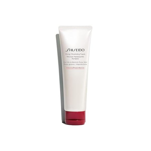 Shiseido Deep Cleansing Foam - 125 mL Deeply Cleanses & Removes Impurities for a Fresh, Smooth Finish For Oily to Blemish-Prone Skin