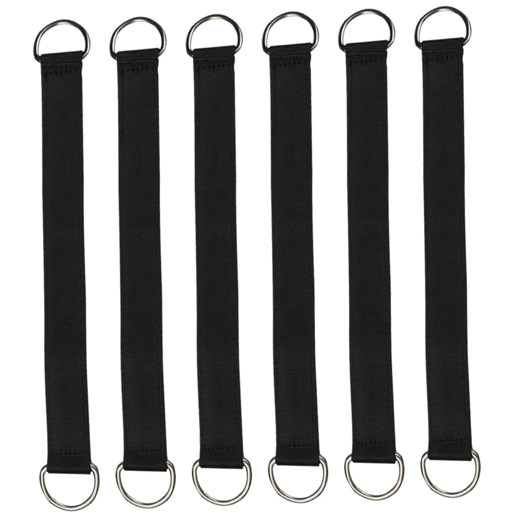 UPOUART 6Pcs Tree Swings Straps Black for Outdoor Swing Accessory and Load Bearing