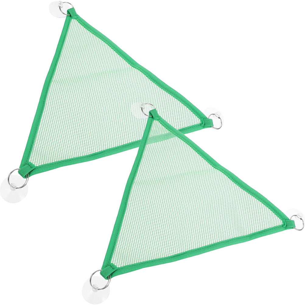 RENACLIPY Pet Hammock for Cage Good Air Permeability Green 2Pcs