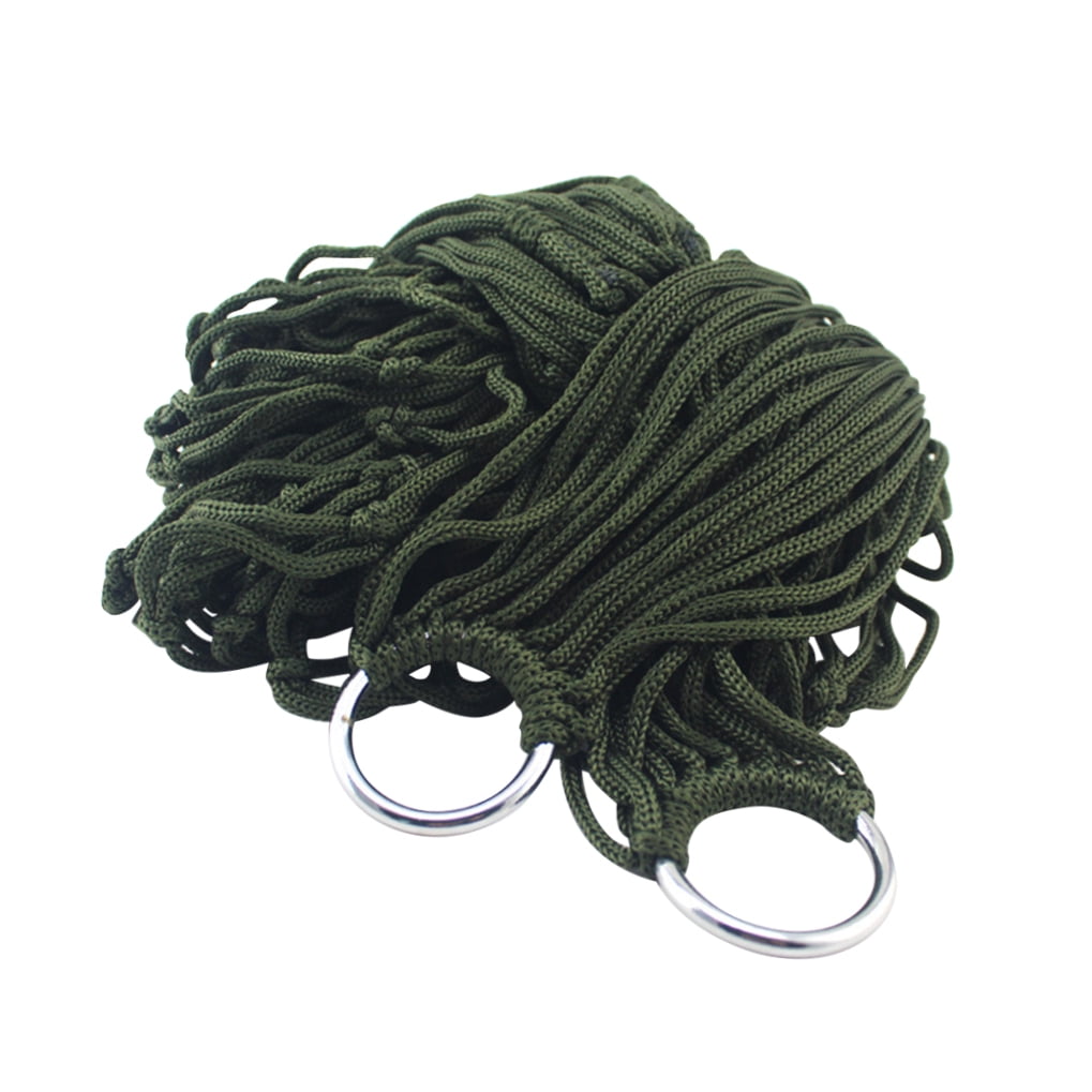 NUOLUX 1Pack Compact Travel Hammock in Green for Sleeping Outdoors 94.5*31.5*2in