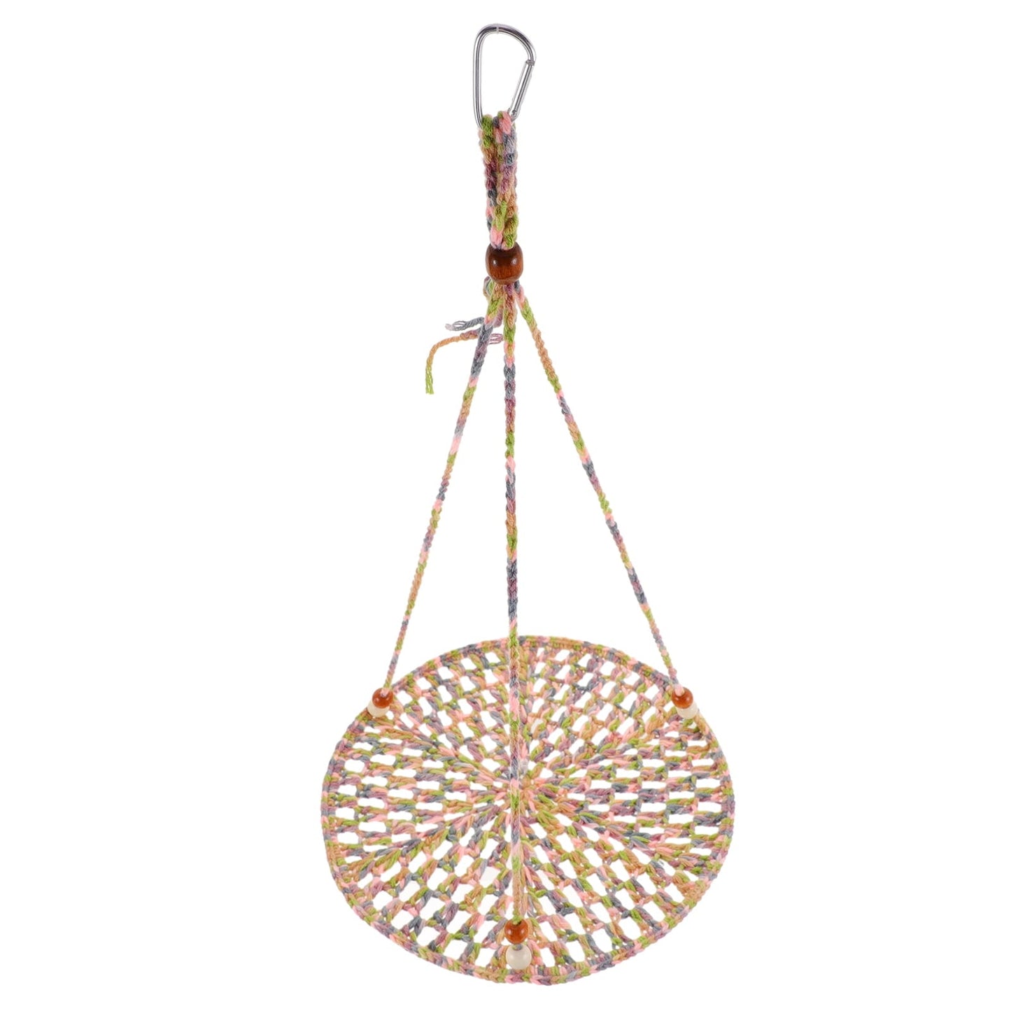 FUEENIRVA Hanging Bed Reptile Hammock Cotton Rope 1 Set 9.82X9.82X14.93in