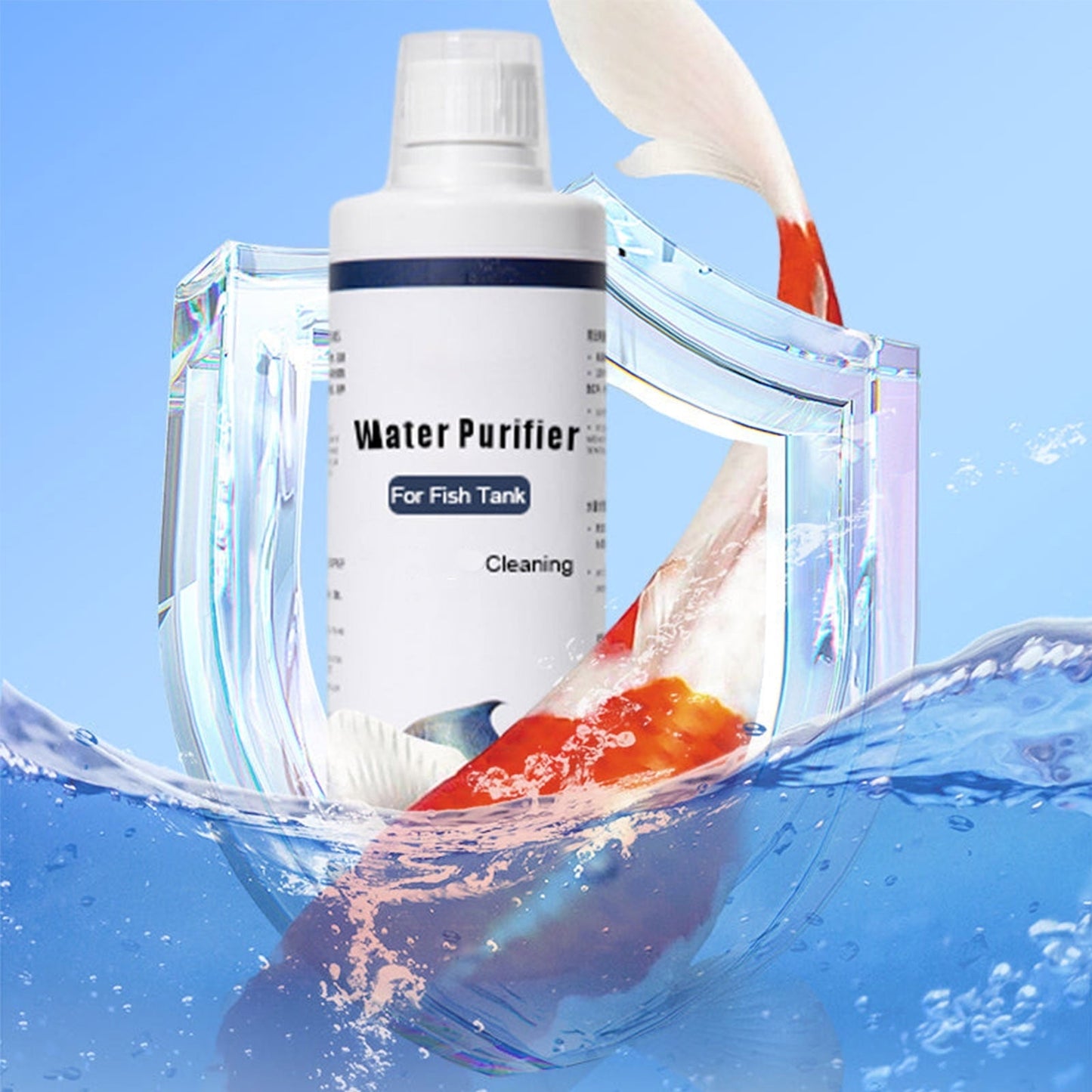 Zhourta Fish Tank Water Purifier 5 FL OZ Fish Water Purifier Cleaning Agent Water Purifier Water Quality Purifier Clarifying Agent Flocculant