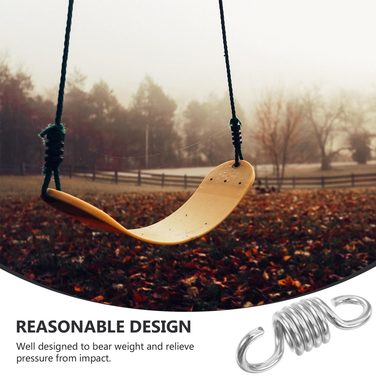 Pawsdot 2Pcs Swing Hardware for Patio Swing Parts Absorbing Impact Pressure for Adults