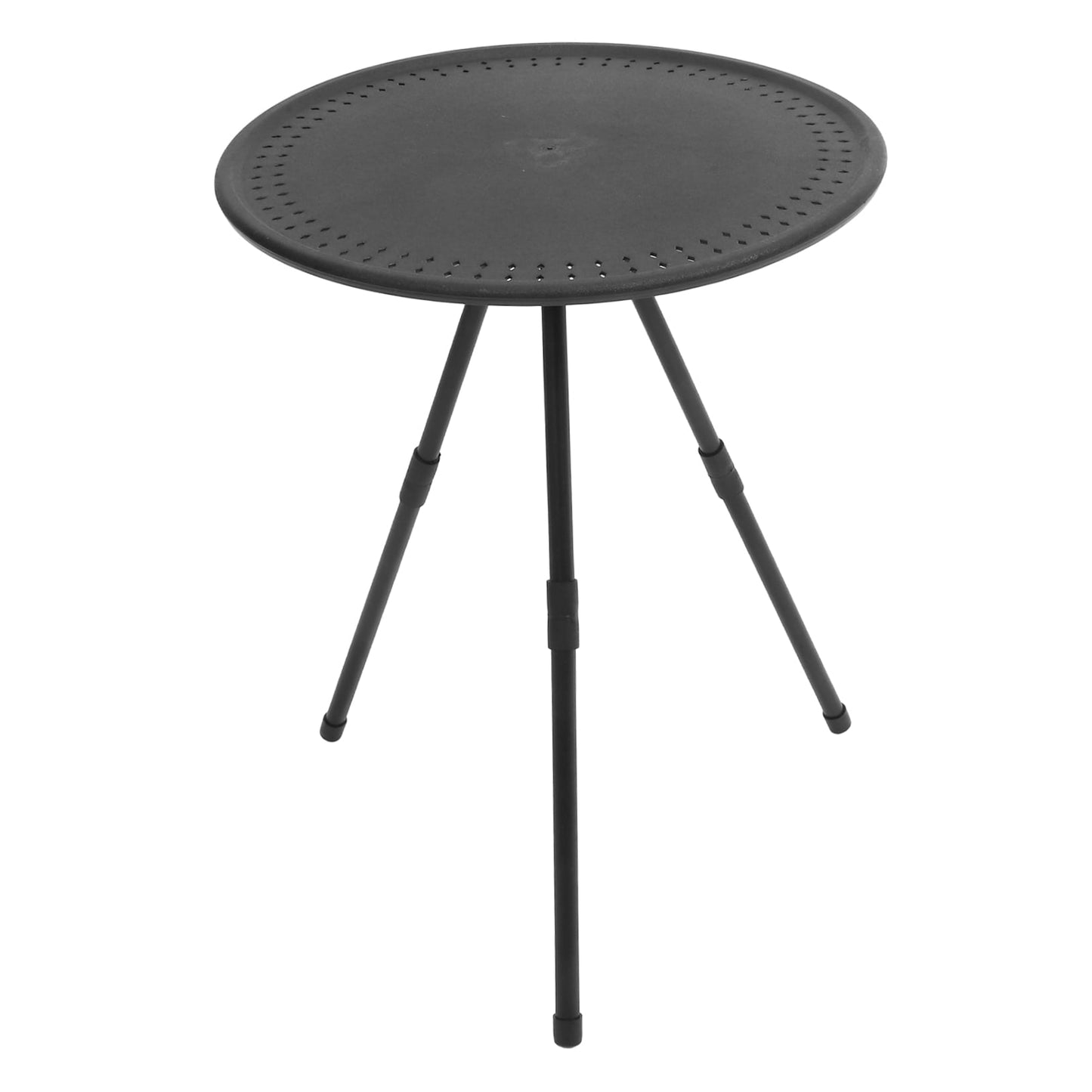 Pawsdot Compact Hiking Table for Home Use Round Black 1Pack