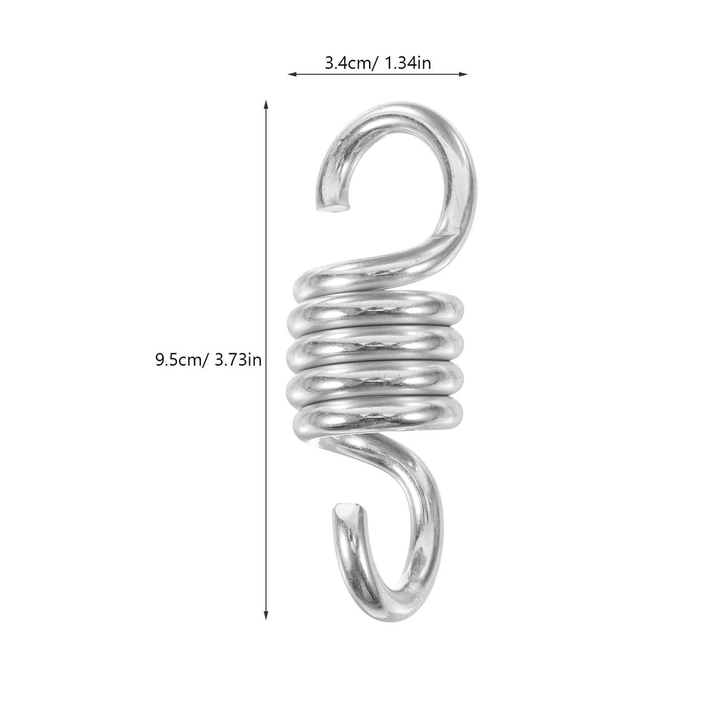 Amosfun 2Pcs Coil Spring For Swing Galvanized Iron For Patio Swing With Suspension