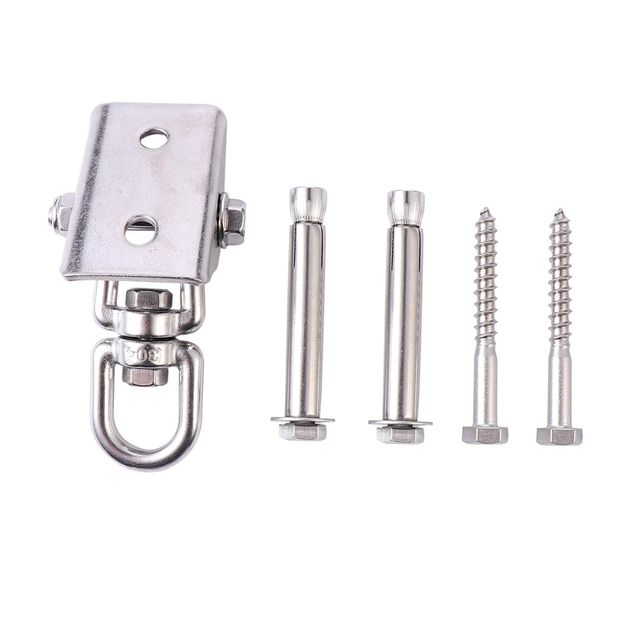 Toddmomy 360 Swivel Swing Hanger Heavy Duty Hammock Hanging Kit 1 Set Stainless Steel for General Users