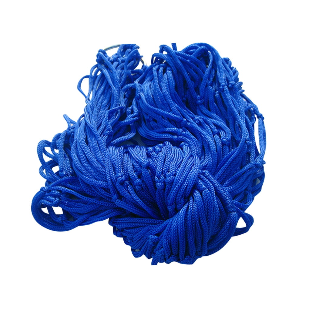 Raindrops 1Pack Durable Netted Hammock for Hiking and Picnic Bed Sleeping 240*80*05cm Blue