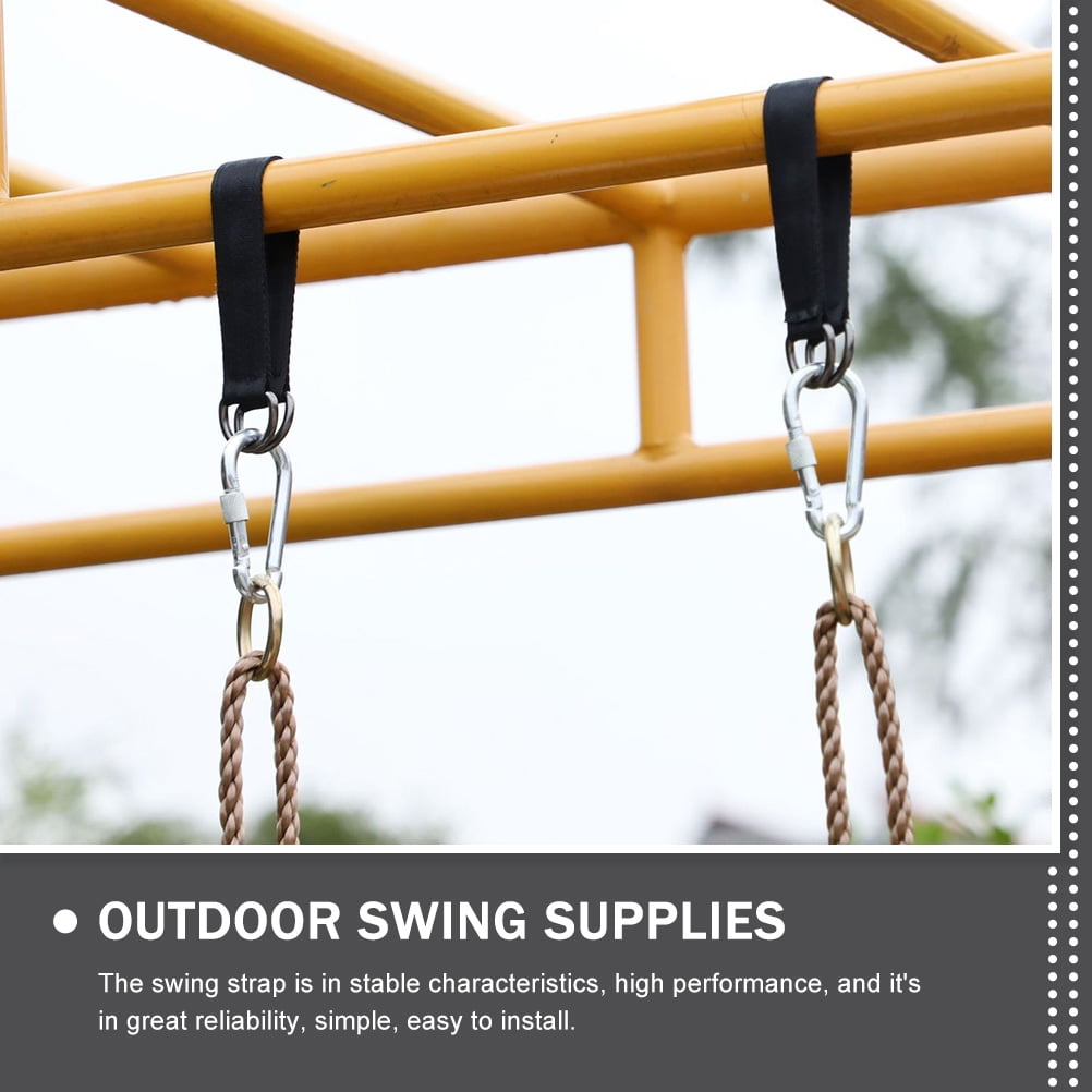 TINKSKY 6Pcs Tree Hanging Strap Black Outdoor Accessory for Camping