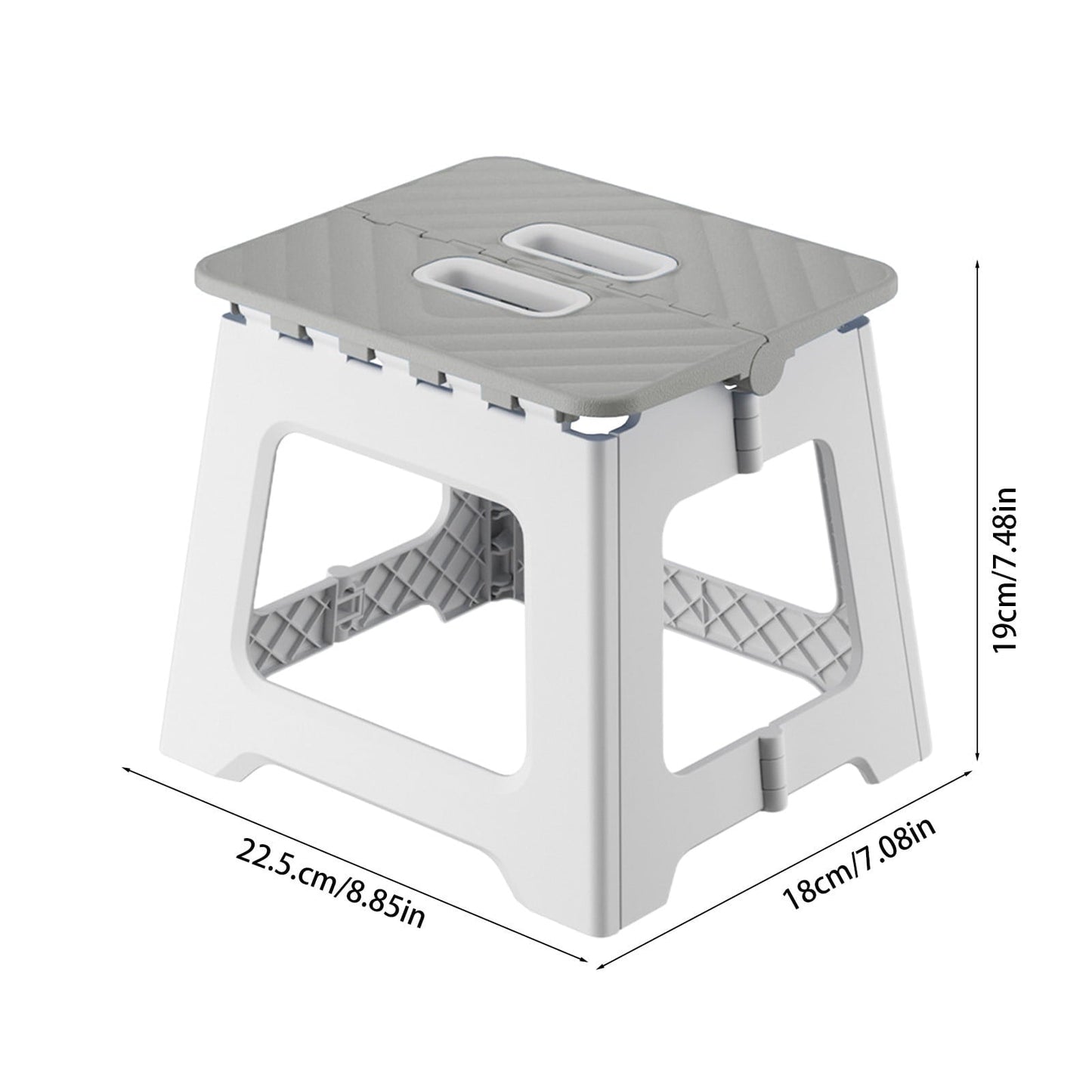 Japceit Portable Foldable Small Stool with Plastic Build, Lightweight Compact Chair for Easy Assembly, Low Stool Suitable for Outdoor, Camping, and Home Seating