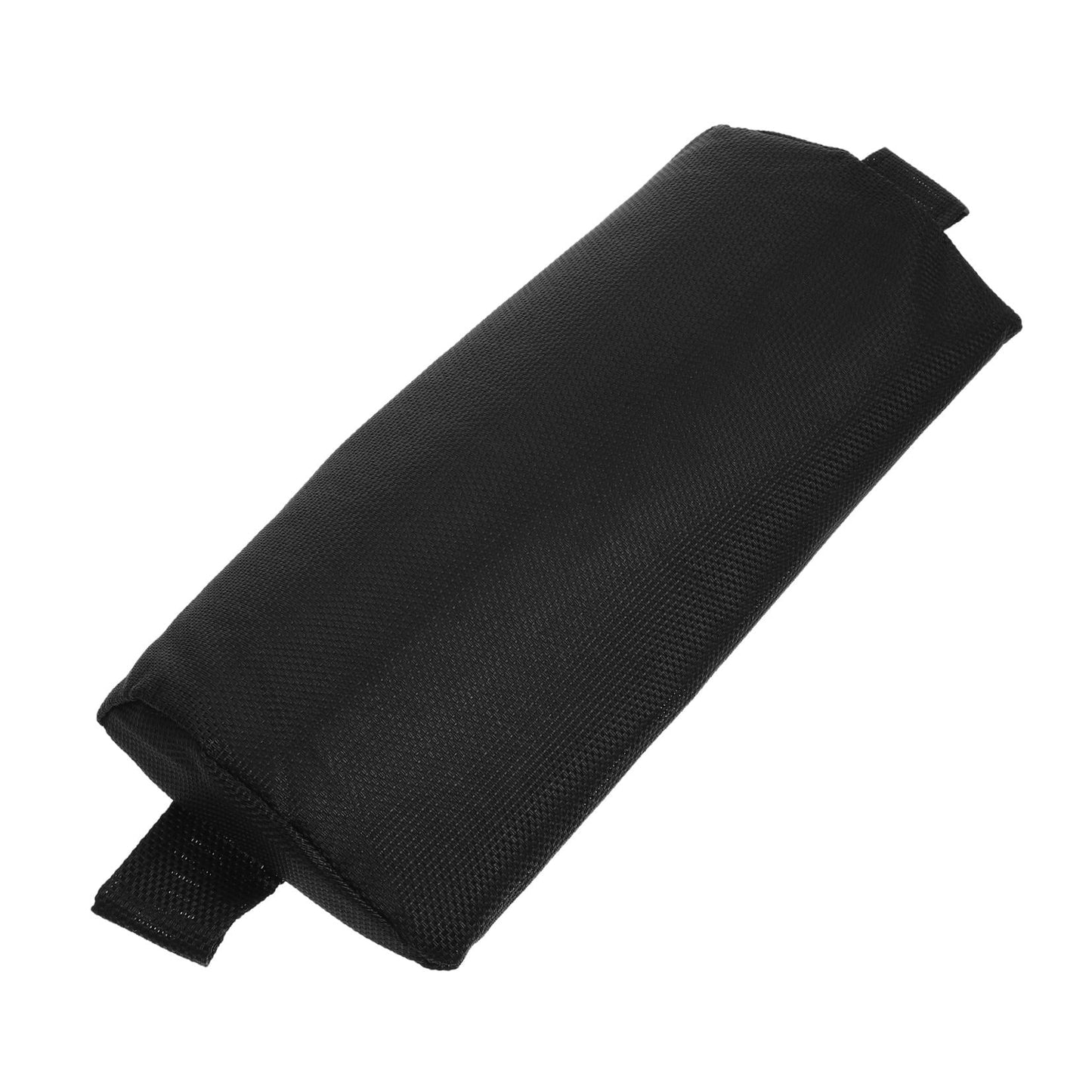 Phenofice 1Pcs Black Cloth Sponge Rectangular Beach Chair Pillow for Outdoor Picnic and Camping 11.8x5.9x2in