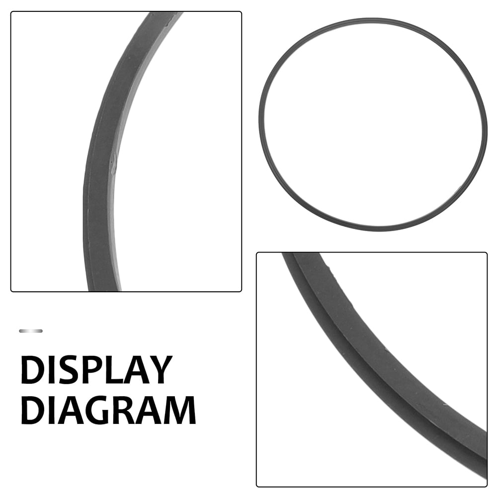 TINKSKY Stool Ring Bar Stool Base Rubber Ring for Noise Reduction Black 1Pack