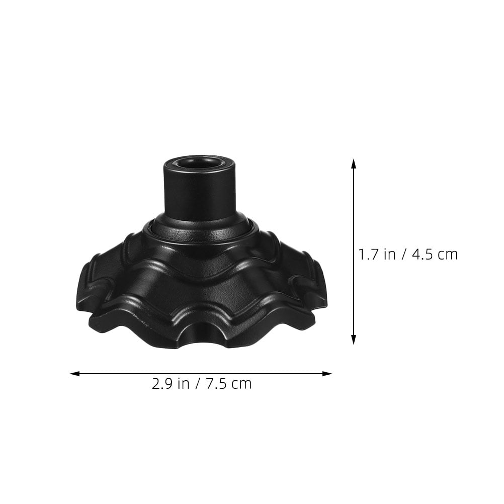 Amosfun 4pcs Chair Legs Caps Camping Chair Replacement Parts Black Plastic for Picnics