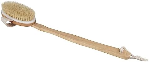 Juvale 2-Pack Detachable Dry Brushing Body Brush - Long Handle Back Brush for Showering and Dry Brushing, 16.9 Inches - Back Scrubber for Shower