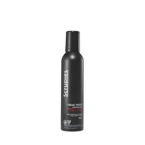 Scruples Creme Parfait Volumizing Foam - Rich & Weightless Styling Foam for Ultimate Smoothing Control, Hydration and Frizz-Free Hold - Alcohol-Free Volume Hair Mousse for Fine to Thick Hair (8.5 oz)
