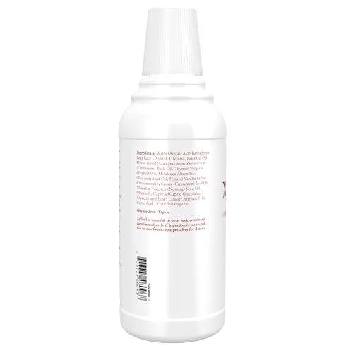 NOW Solutions, Xyliwhite™ Mouthwash, Cinnafresh Flavor, Naturally Freshens Breath, Cleanses Teeth and Gums, 16-Ounce