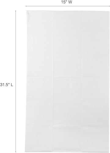 ForPro Professional Collection Premium Disposable Bath Towels, Salon & Spa Towels for Hair, Face, Body, Extra Large (15" x 31.5"), White, 50-Count