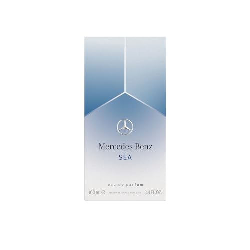 Mercedes Benz Sea Eau De Parfum Spray for Men - 3.4 Fl Oz - Luxury Long Lasting Fragrance with Notes Of Violet Leaf, Mandarin & Seaweed Cologne Mist - Perfume for Man