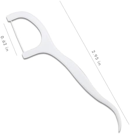 500 Count Dental Flossers Each Individually Wrapped, Floss Singles Bag, Travel Hotel Restaurant Office Car Dental Floss, Floss Picks Oral Care Teeth Clean Flat Wire